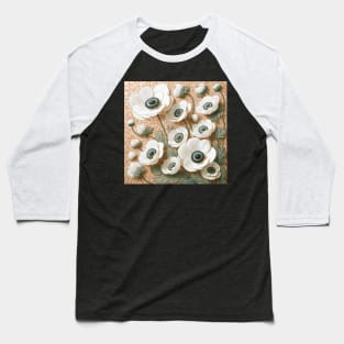 Anemone Flowers Baseball T-Shirt